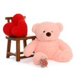 3 Feet Fat and Huge Pink Teddy Bear